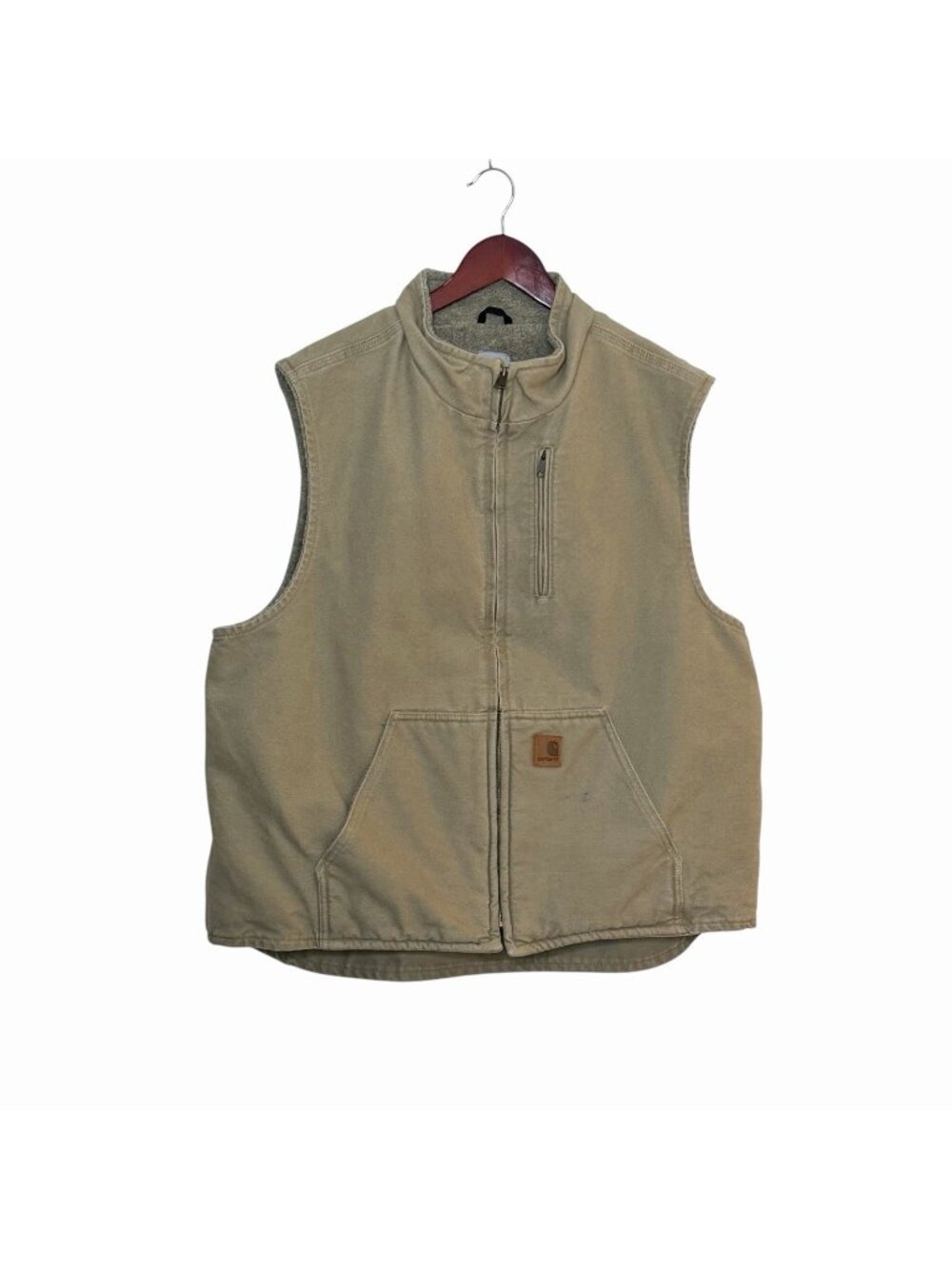 Carhartt Men's Sherpa Lined Workwear Vest Duck Canvas Y2K Men’s Size XL